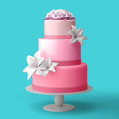 PSD 편집이미지 꽃 분홍색 기념 이벤트 사람없음 장식 컬러풀 한개 장미 3D소스 3D 세일 케이크 축하 달콤 디지털합성 오브젝트 파티용품 3단케이크 편집소스 편집3D 식물 1 컬러 컨셉 디저트 파티 맛 이벤트용품 파일형식
