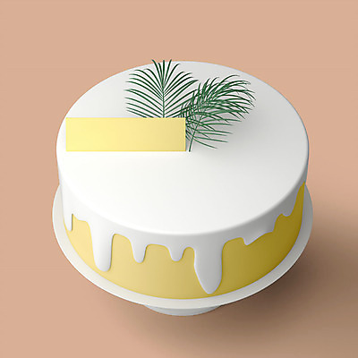 PSD 편집이미지 잎 기념 이벤트 사람없음 컬러풀 한개 노란색 3D소스 3D 세일 케이크 축하 달콤 디지털합성 오브젝트 파티용품 편집소스 편집3D 식물 1 컬러 컨셉 디저트 파티 맛 이벤트용품 파일형식