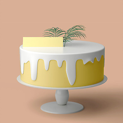 PSD 편집이미지 잎 기념 이벤트 사람없음 컬러풀 한개 노란색 3D소스 3D 세일 케이크 축하 달콤 디지털합성 오브젝트 파티용품 편집소스 편집3D 식물 1 컬러 컨셉 디저트 파티 맛 이벤트용품 파일형식