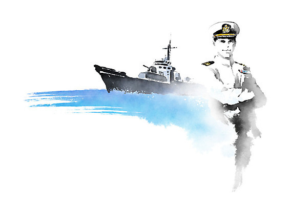 PSD 남자 일러스트 캘리그라피 붓터치 흑백 한명 사람 성인 군인 번짐 열정 해군 군함 국군 국군의날 해군복 성인남자한명만 국내일러스트 직업 1 감정 배_교통 군대 촬영기법 군복 남자한명만 성인남자만 파일형식 법정기념일 효과