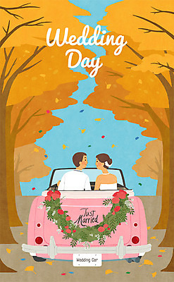 PSD 나무 여자 남자 꽃 행복 신부 웨딩드레스 신랑 결혼 일러스트 신혼부부 사랑 사람 정장 턱시도 성인 두명 가을풍경 기쁨 가을 가로수 청첩장 은행잎 은행나무 웨딩카 성인만 웨딩촬영 국내일러스트 식물 부부 드레스 옷 계절 감정 잎 자동차 카드_감사 풍경 이벤트 신혼 기념사진 파일형식 가을_계절