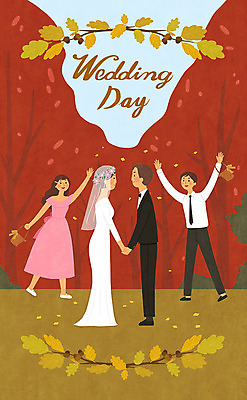 PSD 나무 식물 여자 남자 행복 신부 웨딩드레스 신랑 결혼 단풍 일러스트 신혼부부 사랑 사람 정장 턱시도 여러명 성인 가을풍경 기쁨 가을 청첩장 도토리 들러리 성인만 웨딩촬영 국내일러스트 부부 드레스 옷 계절 감정 다수 잎 카드_감사 풍경 이벤트 견과류 신혼 기념사진 하객 파일형식 가을_계절