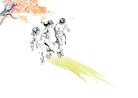 PSD 나무 여자 교육 남자 어린이 일러스트 캘리그라피 붓터치 협력 사람 소녀 소년 세명 컬러풀 운동장 가을 흰색 즐거움 번짐 체육복 체육대회 에듀 에듀케이션 어린이만 스쿨팩 국내일러스트 식물 계절 감정 컬러 스포츠시설 운동복 공간 체육 대회 파일형식 효과