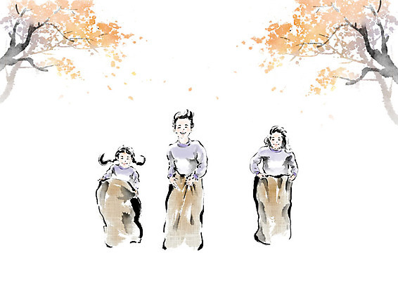 PSD 나무 여자 교육 남자 어린이 일러스트 캘리그라피 붓터치 사람 소녀 소년 세명 운동장 가을 흰색 즐거움 번짐 체육복 체육대회 에듀 에듀케이션 포대자루 포대자루달리기 어린이만 스쿨팩 국내일러스트 식물 계절 감정 컬러 스포츠시설 경기 운동복 공간 체육 자루 대회 파일형식 효과