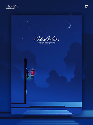 구름 디자인 별 백그라운드 일러스트 하늘 그림자 풍경 사람없음 그래픽 파란색 뷰티 횡단보도 고독 야간 초승달 신호등 미니멀 클래식블루 공허 국내일러스트 AI파일 자연요소 감정 컬러 컨셉 달 보행로 파일형식 벡터 트랜드컬러