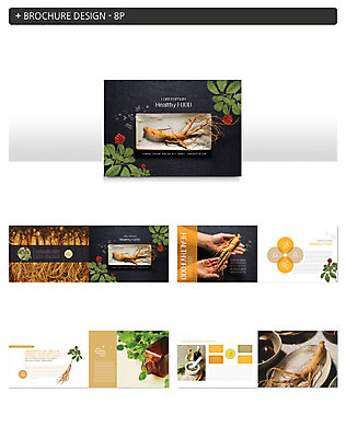 템플릿 손 ZIP 리플렛 잎 건강 팜플렛 신체부위 한약재 인삼 건강식품 인삼꽃 인디자인 INDD 이미지템플릿 식물 꽃 음식 사람 약재 삼 파일형식