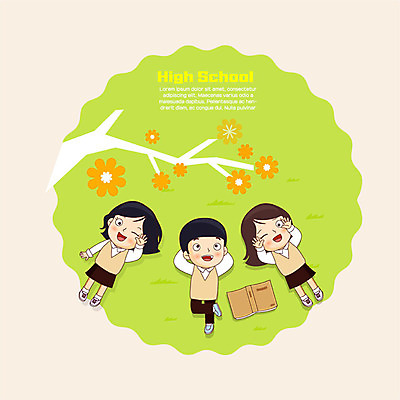 학생 여학생 여자 교육 남자 남학생 꽃무늬 일러스트 학교 청소년 고등학생 휴식 고등학교 잔디 10대 책 세명 연두색 스쿨라이프 귀여움 십대라이프스타일 우정 즐거움 나무모양 에듀 에듀케이션 십대만 스쿨팩 고등교육 국내일러스트 AI파일 모양 식물 라이프스타일 꽃 감정 컨셉 무늬 사람 초록색 친구 파일형식 벡터
