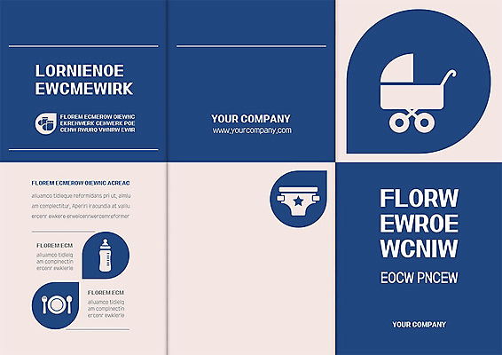 템플릿 식기 표지디자인 북디자인 출판디자인 표지 리플렛 북커버 3단접지 의학 텐트 팜플렛 사람없음 파란색 세트 출산 젖병 기저귀 유모차 소아과 이미지템플릿 AI파일 컬러 병원 캠핑도구 아기용품 파일형식 벡터