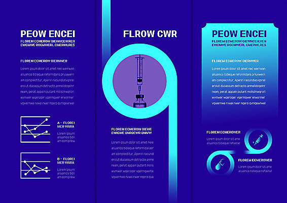 템플릿 표지디자인 북디자인 출판디자인 내지 리플렛 북커버 3단접지 의학 주사기 텐트 팜플렛 사람없음 파란색 세트 원형 이미지템플릿 AI파일 도형 컬러 의료기기 캠핑도구 파일형식 벡터
