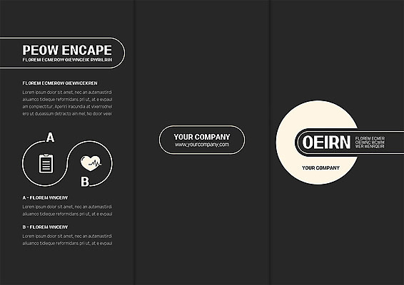 템플릿 표지디자인 북디자인 출판디자인 표지 리플렛 북커버 3단접지 의학 텐트 팜플렛 사람없음 세트 검은색 심장 원형 맥박 이미지템플릿 AI파일 도형 컬러 캠핑도구 장기_의학 파일형식 벡터