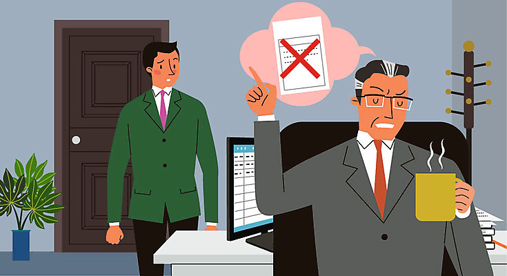 남자 맨라이프 말풍선 일러스트 회사 직장 사람 성인 두명 비즈니스라이프 짜증 비즈니스맨 상사 사회이슈 직원 문서 불쾌함 간부 강요 부하직원 압력 차별 힘듦 성인남자만 직장내괴롭힘 불편함 국내일러스트 AI파일 라이프스타일 감정 컨셉 비즈니스 직장인 감각 남자만 성인만 파일형식 벡터