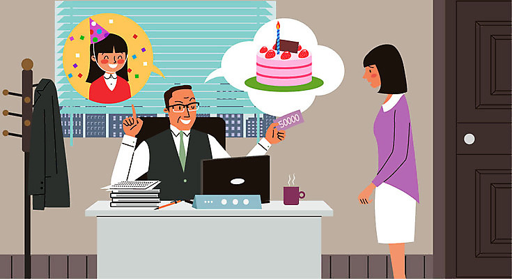 여자 남자 어린이 말풍선 일러스트 회사 직장 사람 성인 두명 비즈니스라이프 노트북 케이크 짜증 비즈니스맨 비즈니스우먼 생일 상사 사회이슈 책상 직원 불쾌함 간부 강요 심부름 차별 힘듦 성인만 직장내괴롭힘 불편함 국내일러스트 AI파일 라이프스타일 기념일 감정 가구 컨셉 비즈니스 디저트 전자제품 직장인 감각 파일형식 벡터