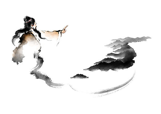 PSD 남자 지도 일러스트 캘리그라피 붓터치 산 흑백 한명 사람 검은색 역사 한복 번짐 한반도 개천절 단군 단군신화 토속신앙 남자한명만 국내일러스트 1 한국전통 종교 컬러 촬영기법 공휴일 전통의상 국경일 신화 남자만 파일형식 효과