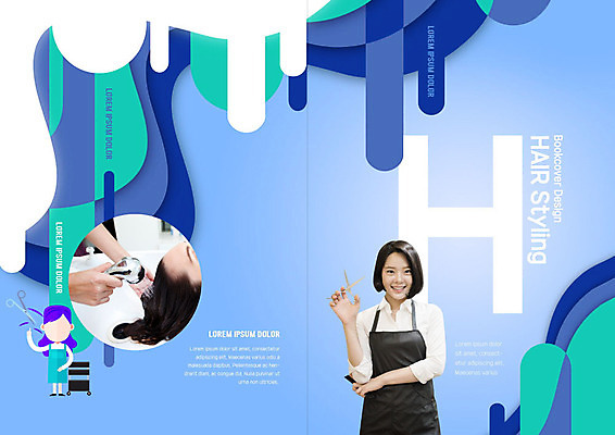 PSD 템플릿 헤어스타일 표지디자인 북디자인 손 출판디자인 여자 표지 리플렛 북커버 팜플렛 20대 성인 신체부위 파란색 뷰티 머리 한국인 샤워기 머리손질 샴푸 머리감기 미용가위 성인여자만 이미지템플릿 컬러 가위_도구 사람 동양인 청년 위생용품 청결 미용용품 여자만 성인만 파일형식