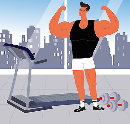 직업 남자 맨라이프 다이어트 일러스트 근육 한명 사람 성인 운동 건강관리 아령 헬스장 구직 즐거움 트레이너 열정 런닝머신 자격증 싱글라이프 성인남자한명만 국내일러스트 AI파일 1 라이프스타일 감정 컨셉 건강 관리 운동기구 헬스 증명서 남자한명만 성인남자만 파일형식 벡터