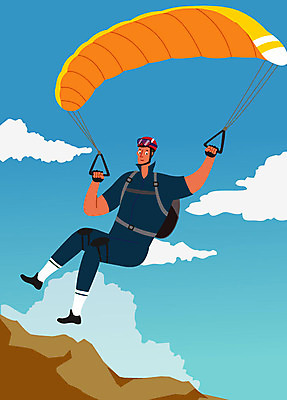 구름 직업 남자 맨라이프 일러스트 하늘 한명 사람 성인 취미 절벽 구직 즐거움 낙하산 열정 패러글라이딩 자격증 싱글라이프 성인남자한명만 국내일러스트 AI파일 자연요소 1 라이프스타일 감정 스포츠 컨셉 증명서 남자한명만 성인남자만 파일형식 벡터