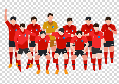 편집이미지 남자 응원 축구선수 한국 누끼 여러명 빨간색 파이팅 축구 PNG 국가대표 편집소스 월드싸커 아시아 스포츠 컬러 다수 모션 운동선수 사람 구기 파일형식