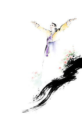 PSD 여자 꽃 일러스트 캘리그라피 붓터치 흑백 한명 사람 컬러풀 뷰티 전통의상 한복 언덕 저고리 번짐 여자한복 인물화 여자한명만 국내일러스트 식물 1 한국전통 전통 컬러 촬영기법 그림 여자만 파일형식 효과