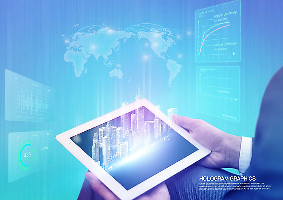 PSD 편집이미지 남자 세계지도 그래프 새로움 한명 정장 건물 그래픽 파란색 태블릿 입체 홀로그램 남자한명만 4차산업 이미지편집 1 건축물 옷 산업 컬러 컨셉 지도 사람 전자제품 스마트기기 세계 남자만 파일형식