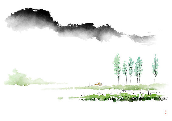 PSD 나무 밭 일러스트 캘리그라피 자연 붓터치 협력 산 흑백 사람 풍경 여러명 초록색 평화 농촌 농부 번짐 낙관 국내일러스트 식물 직업 컬러 다수 컨셉 농업 촬영기법 시골 생태계 파일형식 효과