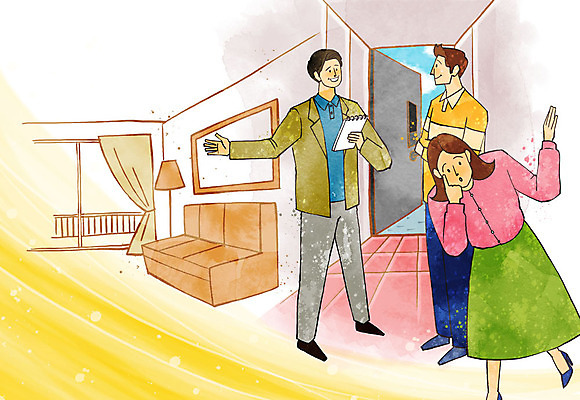 PSD 여자 남자 행복 액자 결혼 거실 일러스트 창문 신혼부부 부동산 조명 사람 성인 세명 소파 다이어리 발코니 현관문 준비 설렘 신혼집 국내일러스트 부부 감정 의자 이벤트 문 사무용품 재산 신혼 파일형식