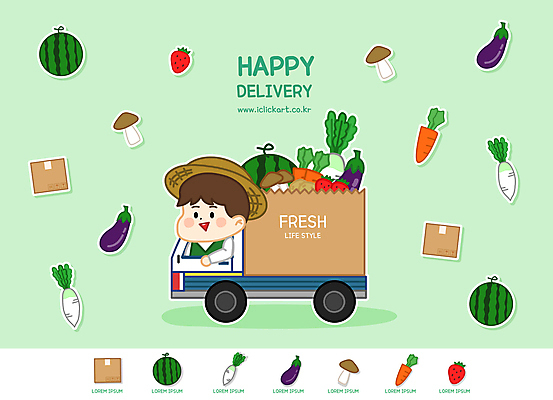 남자 일러스트 딸기 가지 수박 한명 상반신 성인 연두색 농작물 종이봉투 버섯 당근 트럭 농부 승차 무 배송 택배 밀짚모자 택배상자 성인남자한명만 산지직송 로컬푸드 국내일러스트 AI파일 직업 모자_잡화 1 농업 채소 과일 모션 자동차 봉투 뿌리채소 사람 초록색 농산물 상자 운송업 남자한명만 성인남자만 파일형식 벡터 직송