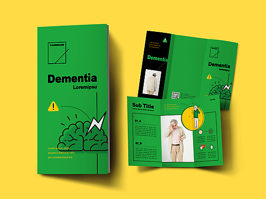 전신 템플릿 표지디자인 표지 할아버지 노년 남자 내지 리플렛 3단접지 팜플렛 상반신 세명 초록색 한국인 찡그림 60대 뇌 QR코드 건망증 치매 노인남자만 인디자인 INDD 이미지템플릿 컬러 표정 사람 동양인 성인 질병 남자만 노인만 파일형식