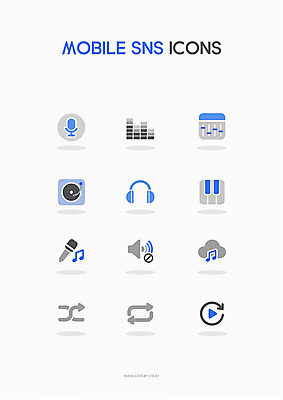 아이콘 음악 음표 모바일 사람없음 파란색 헤드셋 스피커 회색 녹음 레코드 피아노건반 볼륨 마이크 웹아이콘 온라인 조절 클라우드서비스 랜덤재생 반복재생 소셜네트워크 음소거 플레이 사운드믹서 스트리밍 2D아이콘 AI파일 기호 컬러 음향기기 문화예술 헤드폰 기록 음반 건반 피아노 서비스 방송 파일형식 벡터
