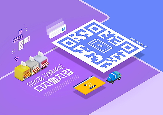 PSD 편집이미지 모바일 타이포그라피 사람없음 금융 상점 디지털 보라색 지갑 온라인쇼핑 모바일쇼핑 온라인 QR코드 모바일뱅킹 스마트뱅킹 핀테크 제로페이 탑차 이미지편집 문자 컬러 경제 쇼핑 트럭 스마트 결제 뱅킹 파일형식