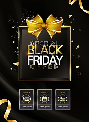 PSD 편집이미지 리본 타이포그라피 사람없음 선물상자 쇼핑 세일 검은색 트럭 금색 꽃가루 스페셜 블랙프라이데이 이미지편집 문자 컬러 데이이벤트 자동차 선물 상자 가루 파일형식