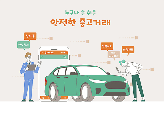 전신 남자 허리손 말풍선 일러스트 자동차 돋보기 모바일 서기 들기 성인 두명 스마트폰 상인 검사_조사 온라인 중고차 성인남자만 중고거래 국내일러스트 AI파일 육상교통 포즈 모션 사람 핸드폰 스마트기기 거래 남자만 성인만 파일형식 벡터