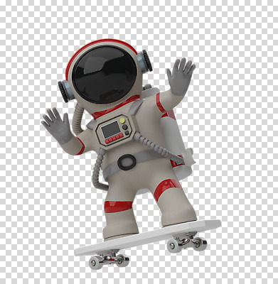 전신 편집 편집이미지 한명 누끼 사람 3D소스 3D 손들기 우주비행사 스케이트보드 배송 디지털합성 우주복 PNG 편집소스 1 옷 모션 우주 보드_스포츠 파일형식
