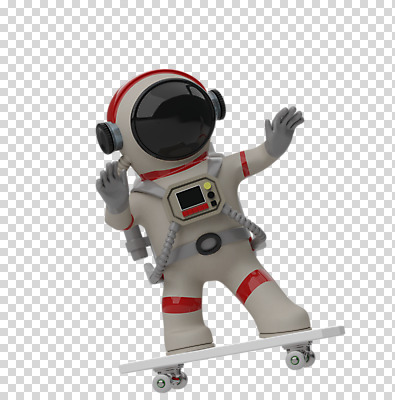 전신 편집 편집이미지 한명 누끼 사람 3D소스 3D 손들기 우주비행사 스케이트보드 배송 디지털합성 우주복 PNG 편집소스 1 옷 모션 우주 보드_스포츠 파일형식