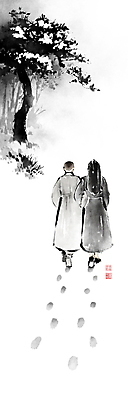 전신 PSD 나무 여자 불교 일러스트 캘리그라피 붓터치 함께함 성인 두명 친구 팔짱 산책 천주교 발자국 종교인 승려 동양화 번짐 화합 낙관 눈길 승복 수녀 비구니 수녀복 성인여자만 국내일러스트 식물 종교 길 컨셉 관계 자국 모션 휴식 눈_날씨 미술 사람 성직자 여자만 성인만 파일형식 효과