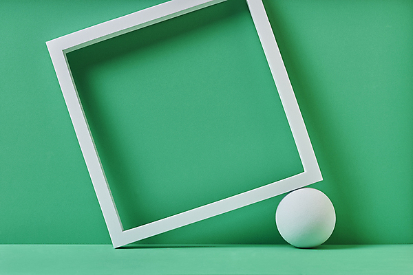 포토 도형 백그라운드 실내 내부 초록색 공백 입체 파일형식 프레임 카피스페이스 모던 목업 입체도형 정사각형 원형 스튜디오촬영 JPG 사람없음 오브젝트 초록배경 국내포토