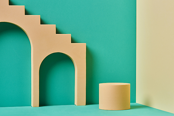 포토 도형 컬러 백그라운드 실내 내부 초록색 공백 무대 원형 입체 파일형식 초록배경 포디움 계단 아치 단상 베이지색 카피스페이스 모던 목업 입체도형 원기둥 스튜디오촬영 JPG 사람없음 오브젝트 국내포토