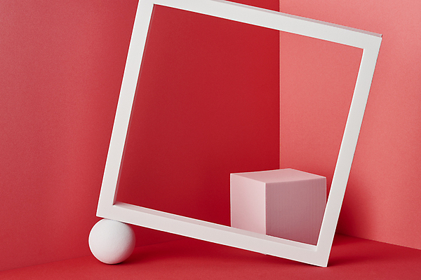 포토 JPG 스튜디오촬영 분홍색 백그라운드 프레임 실내 사람없음 원형 오브젝트 모던 정사각형 입체도형 포디움 목업 카피스페이스 국내포토 도형 컬러 내부 공백 무대 입체 파일형식