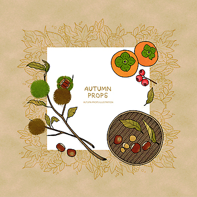 PSD 낙엽 라인일러스트 일러스트 프레임 감 사람없음 갈색 소쿠리 가을 나뭇가지 밤 밤송이 도토리 산사열매 프레임일러스트 국내일러스트 나무 계절 열매 컬러 잎 과일 바구니 견과류 밤_견과류 파일형식
