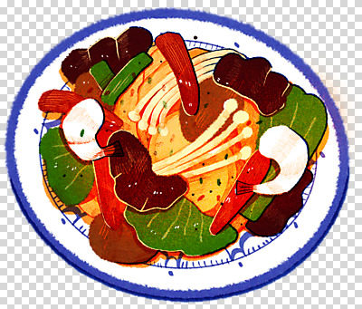 편집 편집이미지 접시 새우 누끼 사람없음 중식 홍고추 팽이버섯 PNG 편집소스 마라샹궈 맛있는 식기 음식 고추 갑각류 버섯 파일형식