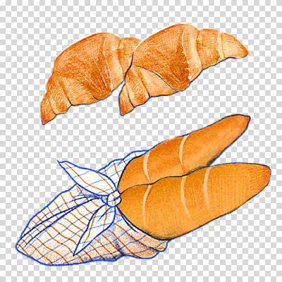 편집 편집이미지 빵 디저트 누끼 사람없음 바게트 크루아상 천 PNG 프랑스음식 편집소스 맛있는 음식 서양음식 직물 파일형식