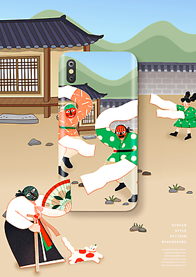 전신 PSD 편집이미지 한마리 전통 여자 남자 어린이 백그라운드 지팡이 모바일 기와집 서기 소녀 여러명 성인 정원 강아지 한복 탈춤 전통탈 베이지색 기와담장 스마트폰케이스 이미지편집 1 한국전통 컬러 다수 모션 한옥 기와 사람 스마트폰 담장 반려동물 개 전통의상 전통공연 전통무용 탈 파일형식