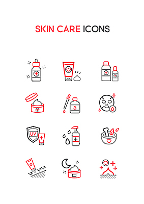 아이콘 사람없음 빨간색 화장품 회색 초승달 스포이트 선크림 피부 피부관리 로션 스킨케어 막자사발 마스크팩 막자 방패모양 보습크림 스킨로션 앰플 2D아이콘 AI파일 모양 컬러 신체부위 뷰티 달 사발 팩 방패 피펫 파일형식 벡터