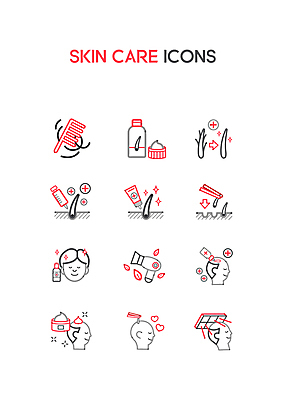 아이콘 남자 얼굴 여러명 빨간색 머리카락 회색 하트 머리빗 드라이어 두피관리 두피케어 머릿결 모발이식 원형탈모 치료제 탈모 탈모클리닉 트리트먼트 남자만 모낭 2D아이콘 AI파일 모양 컬러 다수 사람 신체부위 약 머리 미용용품 클리닉 헤어관리 증상 파일형식 벡터