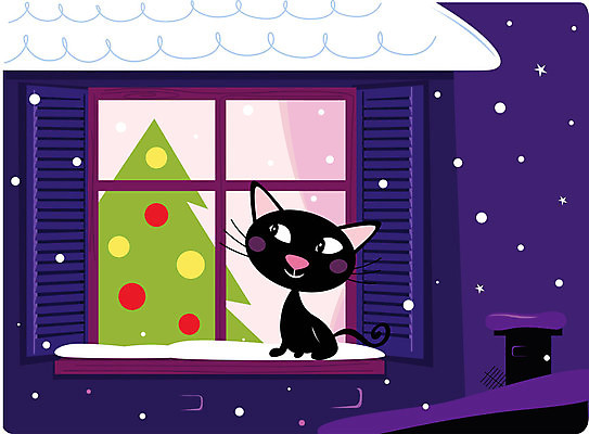 EPS 해외이미지 나무 디자인 응시 계절 행복 분홍색 크리스마스 겨울 일러스트 공 창문 휴가 새로움 주택 선물 미소 야외 그래픽 반려동물 보라색 검은색 고양이 추위 흰색 축하 인사 눈송이 분위기 야간 저녁 12월 만화 연도 그림 해외일러스트 자연요소 식물 동물 시선 기념일 감정 컬러 컨셉 포유류 눈_날씨 표정 건물 예절 날짜 파일형식 벡터 이미지허브