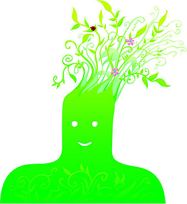 EPS 해외이미지 식물 웰빙 꽃 잎 일러스트 자연 건강 초록색 환경 화목 환경보전 해외일러스트 컬러 컨셉 사회이슈 생태계 파일형식 벡터 이미지허브