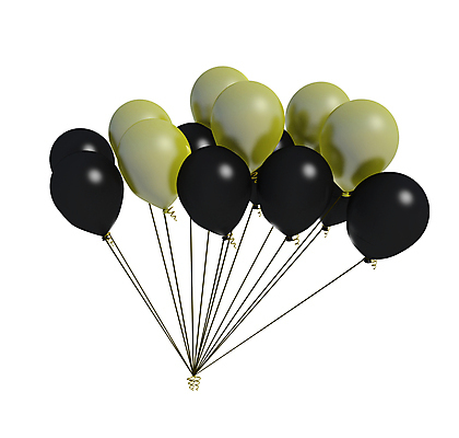 포토 JPG 해외이미지 리본 일러스트 사람없음 장식 컬러풀 노란색 파티 검은색 흰색 축하 다발 풍선 고립 헬륨 해외일러스트 컬러 컨셉 이벤트 원소 파일형식 이미지허브