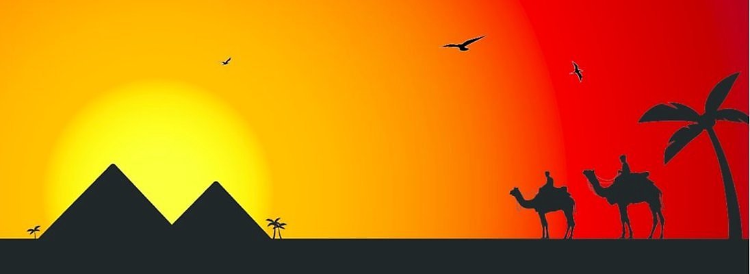 EPS 해외이미지 동물 2 오렌지 일러스트 포유류 하늘 이집트 풍경 빨간색 야자수 태양 노란색 검은색 일몰 사막 피라미드 낙타 해외일러스트 자연요소 나무 건축물 컬러 과일 아프리카 노을 랜드마크 파일형식 벡터 이미지허브