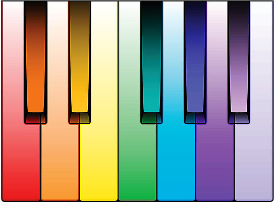 EPS 해외이미지 음악 일러스트 열쇠 소리 기구 키보드 플랫 눈금 날카로움 뮤지컬 해외일러스트 문화예술 파일형식 벡터 이미지허브