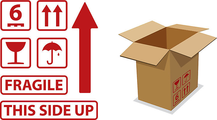 EPS 해외이미지 일러스트 우산 교통시설 유리 선물 상자 갈색 컨테이너 배송 판지 취급주의 해외일러스트 산업 컬러 교통 재질 경고 시설 파일형식 벡터 이미지허브