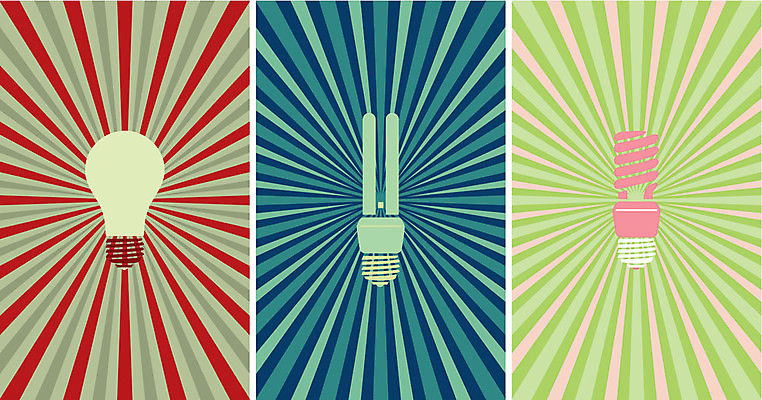 EPS 해외이미지 분홍색 일러스트 전구 빨간색 초록색 파란색 빛 환경 에너지 램프 해외일러스트 컬러 조명 파일형식 벡터 이미지허브